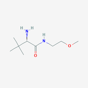 molecular formula C9H20N2O2 B7864380 Butanamide,2-amino-N-(2-methoxyethyl)-3,3-dimethyl-,(2S)- 