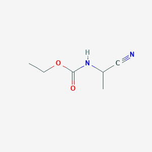 molecular formula C6H10N2O2 B7864457 (Cyano-methyl-methyl)-carbamic acid ethyl ester 