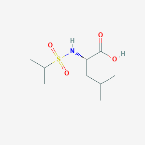 molecular formula C9H19NO4S B7864468 (2S) 4-Methyl-2-(propane-2-sulfonylamino)-pentanoic acid 