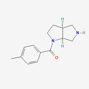 molecular formula C14H18N2O B7864474 (cis-Hexahydropyrrolo[3,4-b]pyrrol-1(2H)-yl)(p-tolyl)methanone 