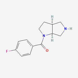 molecular formula C13H15FN2O B7864515 (3aS,6aS)-1-(4-fluorobenzoyl)-octahydropyrrolo[2,3-c]pyrrole 