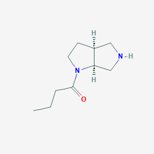 molecular formula C10H18N2O B7864525 1-(cis-Hexahydropyrrolo[3,4-b]pyrrol-1(2H)-yl)butan-1-one 