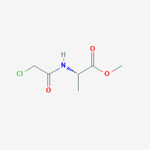 molecular formula C6H10ClNO3 B7864560 (S)-Methyl 2-(2-chloroacetamido)propanoate 
