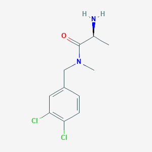molecular formula C11H14Cl2N2O B7864589 (S)-2-Amino-N-(3,4-dichloro-benzyl)-N-methyl-propionamide 