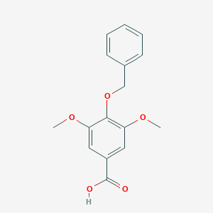 molecular formula C16H16O5 B078646 4-(Benzyloxy)-3,5-dimethoxybenzoic acid CAS No. 14588-60-4