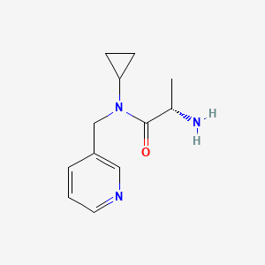 molecular formula C12H17N3O B7864601 (S)-2-Amino-N-cyclopropyl-N-pyridin-3-ylmethyl-propionamide 