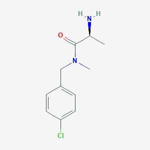 molecular formula C11H15ClN2O B7864634 (S)-2-Amino-N-(4-chlorobenzyl)-N-methylpropanamide 