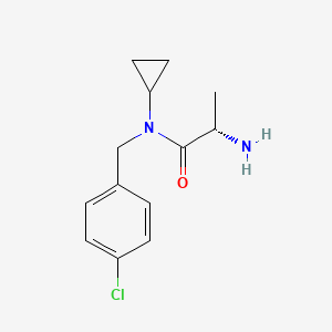 molecular formula C13H17ClN2O B7864643 (S)-2-Amino-N-(4-chloro-benzyl)-N-cyclopropyl-propionamide 