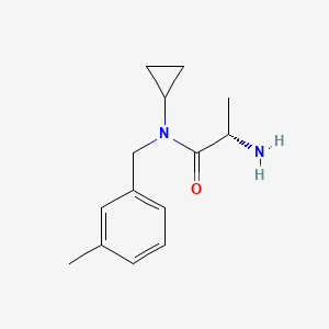 molecular formula C14H20N2O B7864645 (S)-2-Amino-N-cyclopropyl-N-(3-methyl-benzyl)-propionamide 