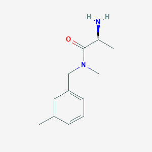 molecular formula C12H18N2O B7864649 (S)-2-Amino-N-methyl-N-(3-methyl-benzyl)-propionamide 