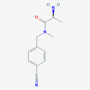 molecular formula C12H15N3O B7864658 (S)-2-Amino-N-(4-cyano-benzyl)-N-methyl-propionamide 