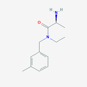molecular formula C13H20N2O B7864659 (S)-2-Amino-N-ethyl-N-(3-methyl-benzyl)-propionamide 
