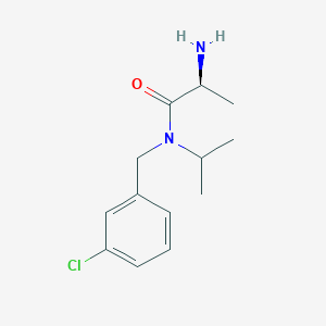 molecular formula C13H19ClN2O B7864675 (S)-2-Amino-N-(3-chloro-benzyl)-N-isopropyl-propionamide 