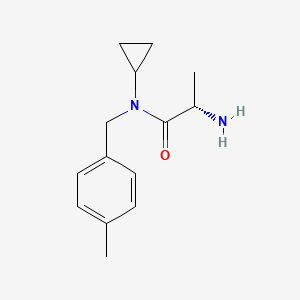 molecular formula C14H20N2O B7864682 (S)-2-Amino-N-cyclopropyl-N-(4-methyl-benzyl)-propionamide 