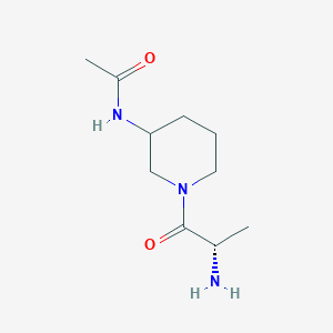 molecular formula C10H19N3O2 B7864687 N-[1-((S)-2-Amino-propionyl)-piperidin-3-yl]-acetamide 