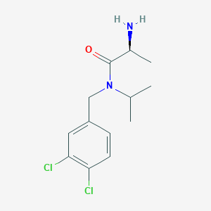 molecular formula C13H18Cl2N2O B7864697 (S)-2-Amino-N-(3,4-dichloro-benzyl)-N-isopropyl-propionamide 