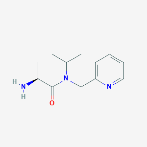 molecular formula C12H19N3O B7864700 (S)-2-Amino-N-isopropyl-N-pyridin-2-ylmethyl-propionamide 