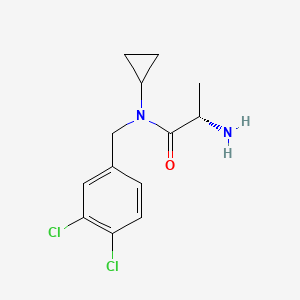 molecular formula C13H16Cl2N2O B7864708 (S)-2-Amino-N-cyclopropyl-N-(3,4-dichloro-benzyl)-propionamide 