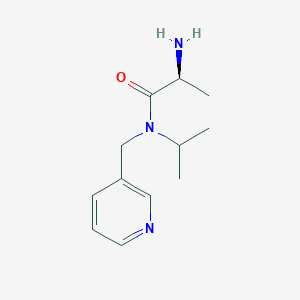 molecular formula C12H19N3O B7864715 (S)-2-Amino-N-isopropyl-N-pyridin-3-ylmethyl-propionamide 