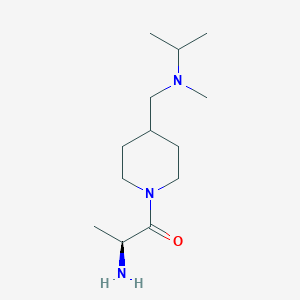 molecular formula C13H27N3O B7864726 (S)-2-Amino-1-{4-[(isopropyl-methyl-amino)-methyl]-piperidin-1-yl}-propan-1-one 