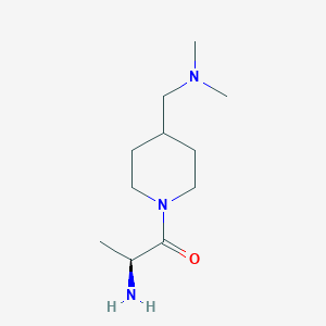 molecular formula C11H23N3O B7864727 (S)-2-Amino-1-(4-dimethylaminomethyl-piperidin-1-yl)-propan-1-one 