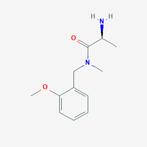 molecular formula C12H18N2O2 B7864734 (S)-2-Amino-N-(2-methoxybenzyl)-N-methylpropanamide 