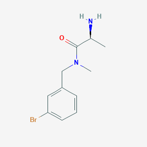 molecular formula C11H15BrN2O B7864741 (S)-2-Amino-N-(3-bromo-benzyl)-N-methyl-propionamide 