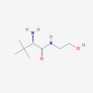 molecular formula C8H18N2O2 B7864766 (S)-2-amino-N-(2-hydroxyethyl)-3,3-dimethylbutanamide 