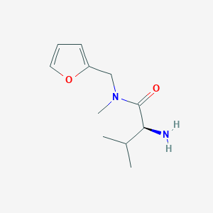 molecular formula C11H18N2O2 B7864779 (S)-2-Amino-N-furan-2-ylmethyl-3,N-dimethyl-butyramide 