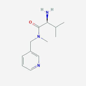 molecular formula C12H19N3O B7864791 (S)-2-Amino-3,N-dimethyl-N-pyridin-3-ylmethyl-butyramide 