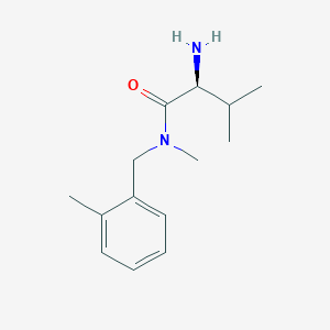 molecular formula C14H22N2O B7864804 (S)-2-Amino-3,N-dimethyl-N-(2-methyl-benzyl)-butyramide 