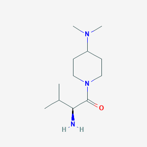 molecular formula C12H25N3O B7864806 (S)-2-Amino-1-(4-dimethylamino-piperidin-1-yl)-3-methyl-butan-1-one 