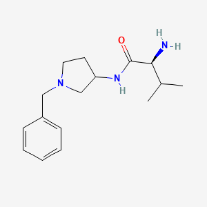 molecular formula C16H25N3O B7864812 (S)-2-Amino-N-(1-benzyl-pyrrolidin-3-yl)-3-methyl-butyramide 