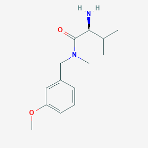 molecular formula C14H22N2O2 B7864837 (S)-2-Amino-N-(3-methoxy-benzyl)-3,N-dimethyl-butyramide 