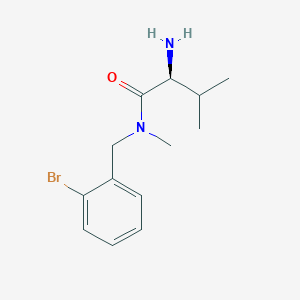 molecular formula C13H19BrN2O B7864843 (S)-2-Amino-N-(2-bromo-benzyl)-3,N-dimethyl-butyramide 