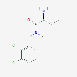 molecular formula C13H18Cl2N2O B7864850 (S)-2-Amino-N-(2,3-dichloro-benzyl)-3,N-dimethyl-butyramide 