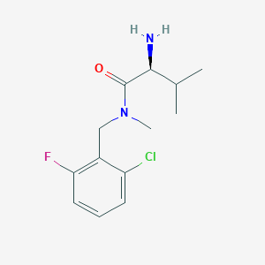 molecular formula C13H18ClFN2O B7864864 (S)-2-Amino-N-(2-chloro-6-fluoro-benzyl)-3,N-dimethyl-butyramide 