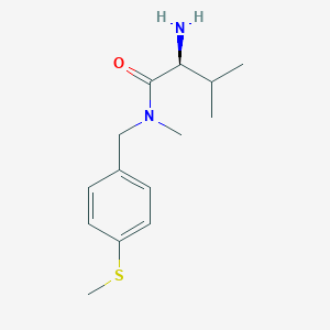 molecular formula C14H22N2OS B7864867 (S)-2-Amino-3,N-dimethyl-N-(4-methylsulfanyl-benzyl)-butyramide 