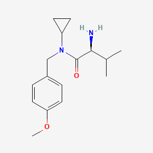 molecular formula C16H24N2O2 B7864898 (S)-2-Amino-N-cyclopropyl-N-(4-methoxy-benzyl)-3-methyl-butyramide 