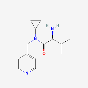 molecular formula C14H21N3O B7864921 (S)-2-Amino-N-cyclopropyl-3-methyl-N-pyridin-4-ylmethyl-butyramide 