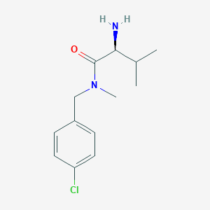 molecular formula C13H19ClN2O B7864922 (S)-2-Amino-N-(4-chloro-benzyl)-3,N-dimethyl-butyramide 