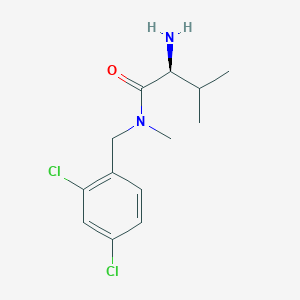molecular formula C13H18Cl2N2O B7864924 (S)-2-Amino-N-(2,4-dichloro-benzyl)-3,N-dimethyl-butyramide 