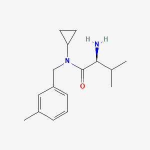 molecular formula C16H24N2O B7864949 (S)-2-Amino-N-cyclopropyl-3-methyl-N-(3-methyl-benzyl)-butyramide 