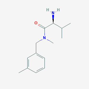 molecular formula C14H22N2O B7864950 (S)-2-Amino-3,N-dimethyl-N-(3-methyl-benzyl)-butyramide 