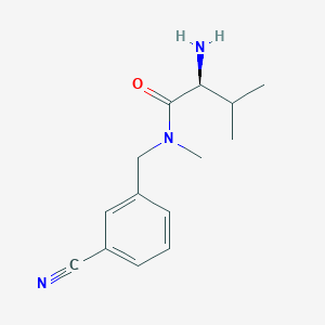 molecular formula C14H19N3O B7864953 (S)-2-Amino-N-(3-cyano-benzyl)-3,N-dimethyl-butyramide 