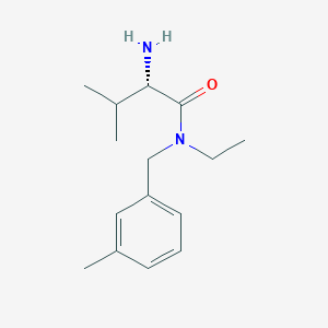 molecular formula C15H24N2O B7864961 (S)-2-Amino-N-ethyl-3-methyl-N-(3-methyl-benzyl)-butyramide 
