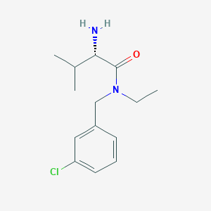 molecular formula C14H21ClN2O B7864963 (S)-2-Amino-N-(3-chloro-benzyl)-N-ethyl-3-methyl-butyramide 