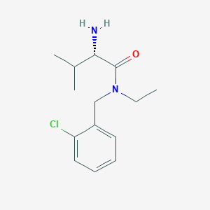 molecular formula C14H21ClN2O B7864971 (S)-2-Amino-N-(2-chloro-benzyl)-N-ethyl-3-methyl-butyramide 