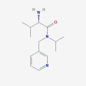 molecular formula C14H23N3O B7865000 (S)-2-Amino-N-isopropyl-3-methyl-N-pyridin-3-ylmethyl-butyramide 