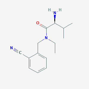 molecular formula C15H21N3O B7865006 (S)-2-Amino-N-(2-cyano-benzyl)-N-ethyl-3-methyl-butyramide 